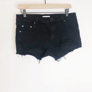 Talula Black Denim Cutoff Shorts sz 29
